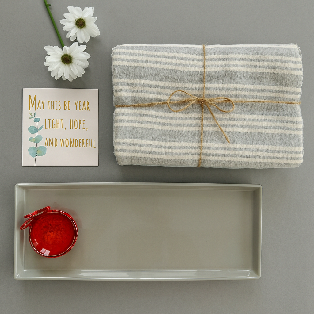Elegant Rosh Hashanah Table & Serving Set