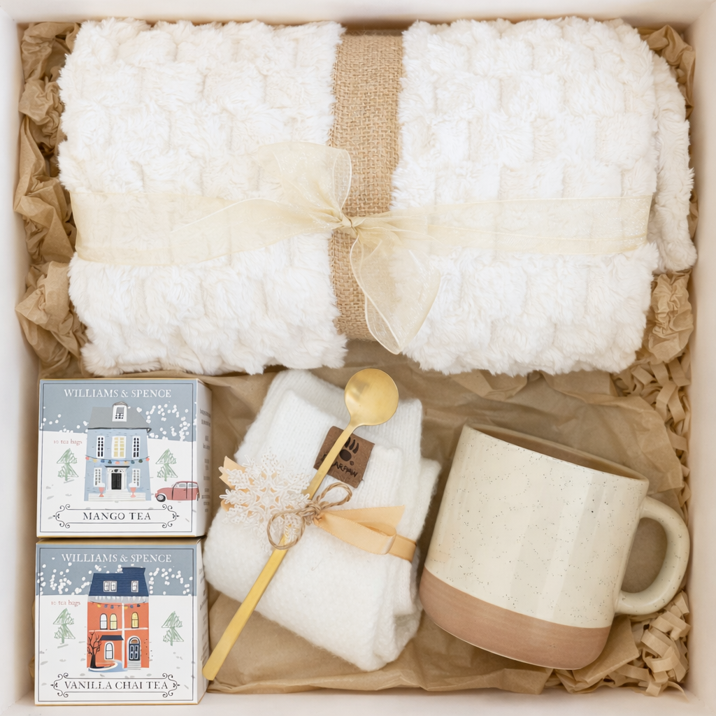 Tea & Comfort Gift Box – Cozy Relaxation Set (USA Shipping Only)