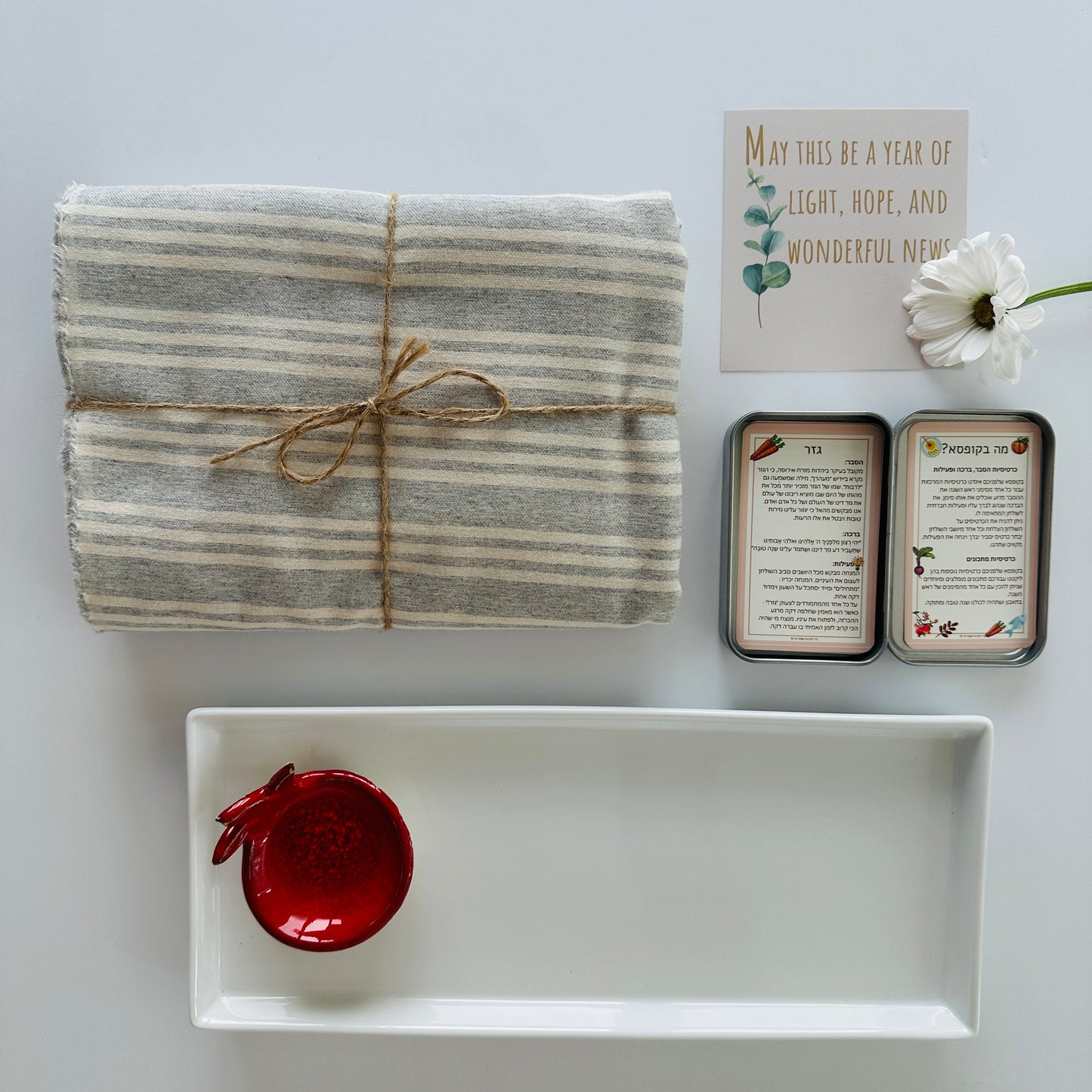 Festive Linen Table & Serving Set