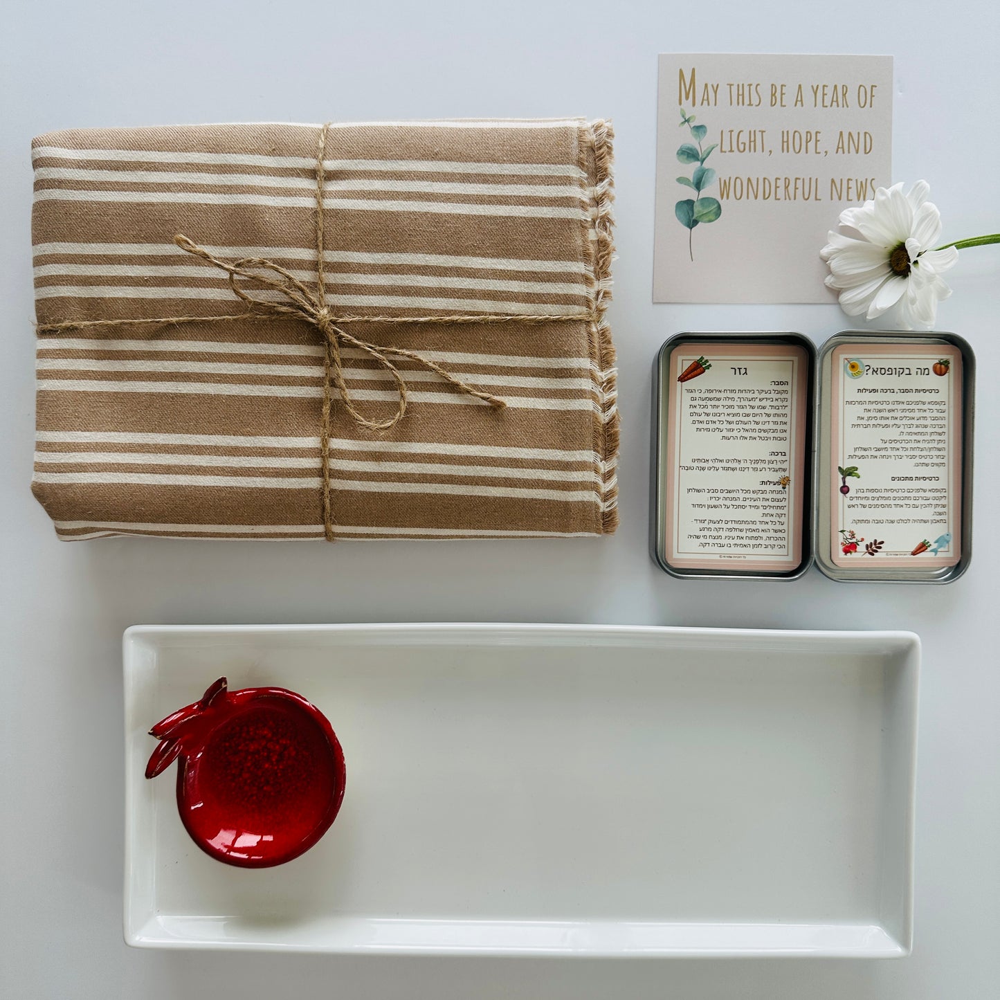 Festive Linen Table & Serving Set