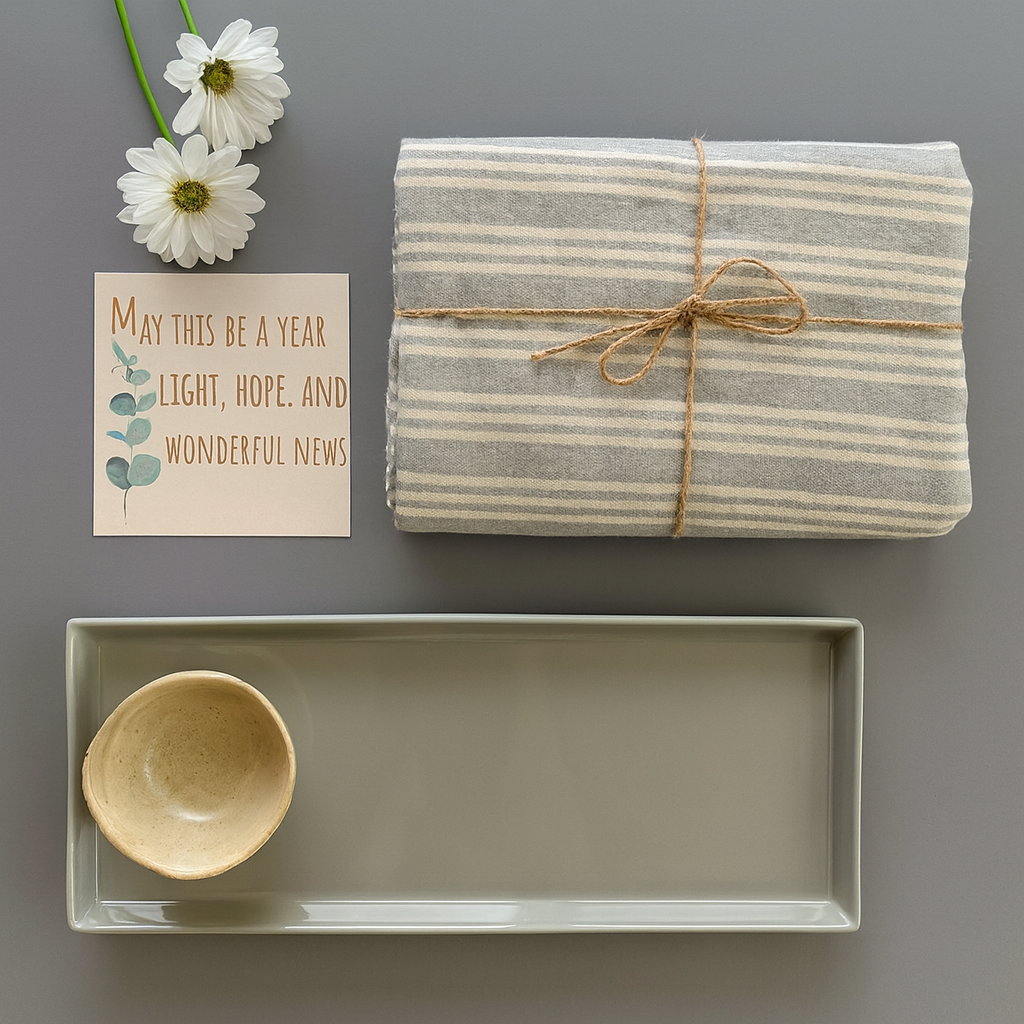 Elegant Rosh Hashanah Table & Serving Set