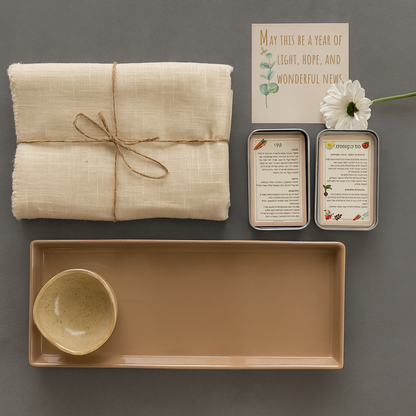 Festive Linen Table & Serving Set