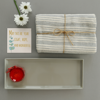 Elegant Rosh Hashanah Table & Serving Set
