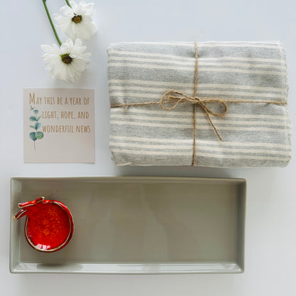 Elegant Rosh Hashanah Table & Serving Set
