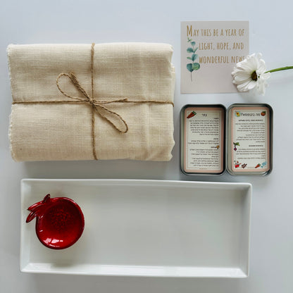 Festive Linen Table & Serving Set