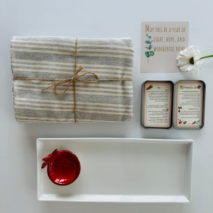 Festive Linen Table & Serving Set