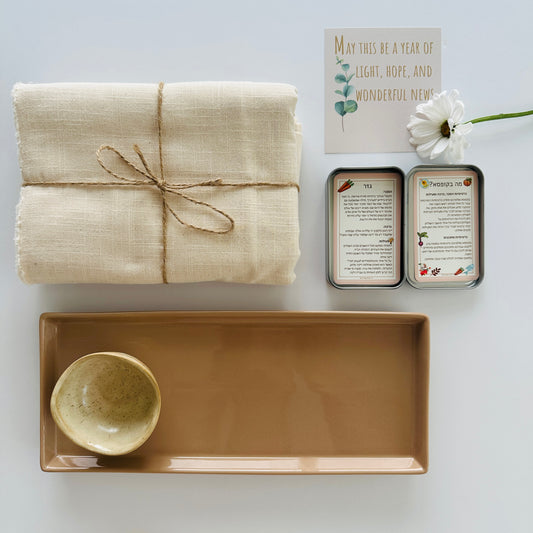 Festive Linen Table & Serving Set